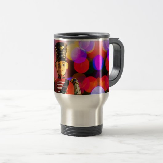 Kerst speelgoed soldaat beeldje SlipperyJoe gay pr Reisbeker (Voorkant rechts)