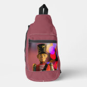 Kerst speelgoed soldaat beeldje SlipperyJoe gay pr Sling Bag (Voorkant)