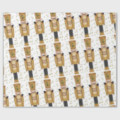 Kerst Speelgoed Soldier Notenkraker Xmas Cadeaupapier (Vlak)