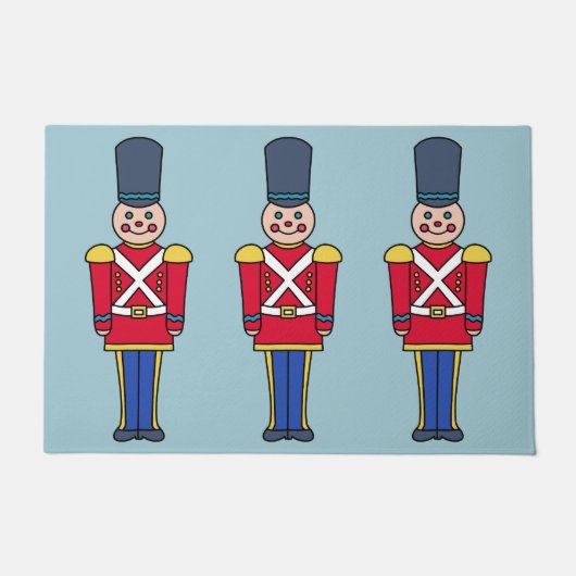 Kerst Speelgoed Soldiers Doormat Deurmat (Voorkant)