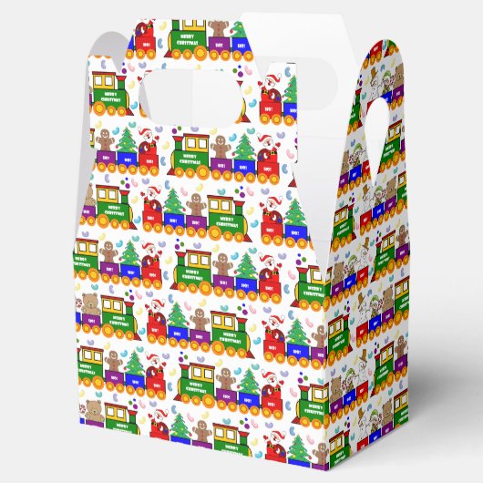 Kerst Speelgoed Trein Bedankdoosjes (Geopend)