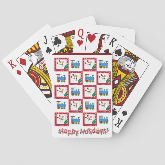 Kerst speelkaarten spel (Achterkant)