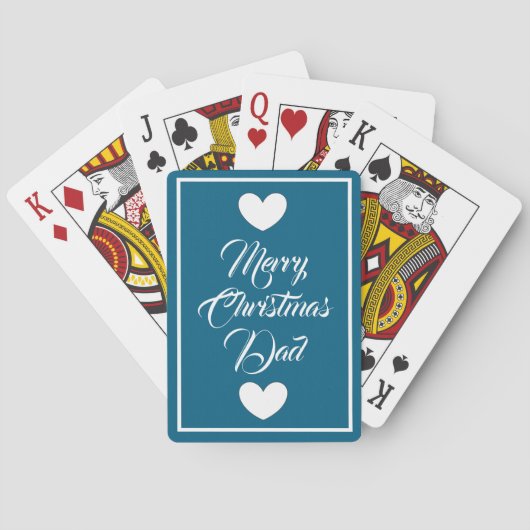 Kerst speelkaarten voor Papa van dalDesignNZ (Achterkant)