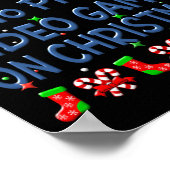 Kerst speelt hoogstwaarschijnlijk videogames op Ch Poster (Hoek)