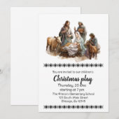 Kerst speelt uitnodiging (Voorkant / Achterkant)