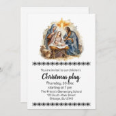 Kerst speelt uitnodiging (Voorkant / Achterkant)