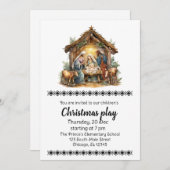 Kerst speelt uitnodiging (Voorkant / Achterkant)