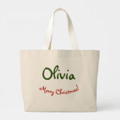 Kerst Sphynx kat Waterverf Grote Tote Bag (Achterkant)