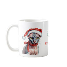 Kerst Sphynx kat Waterverf