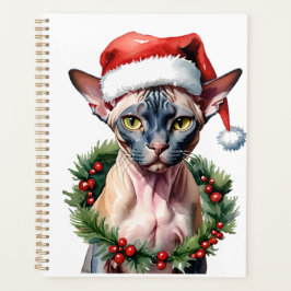 Kerst Sphynx kat Waterverf Planner