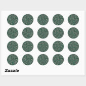 Kerst Spikkels Groene Sticker (Vel)