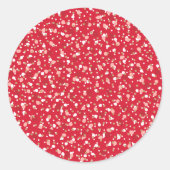 Kerst Spikkels Rode Sticker (Voorkant)