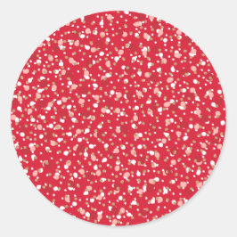 Kerst Spikkels Rode Sticker