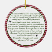 Kerst Spin Verhaal Papier Ornament (Achterkant)