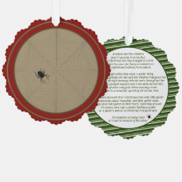 Kerst Spin Verhaal Papier Ornament Kaart