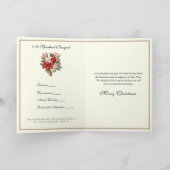 Kerst Spiritueel Boeket Katholiek Priester Feestdagen Kaart (Binnen)