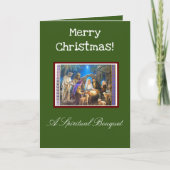Kerst Spirituele Boeket Kaart (Voorkant)