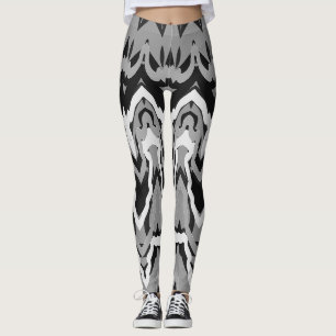Kerst Spl. zwart wit "Ratti_Creative_Arts" Leggings