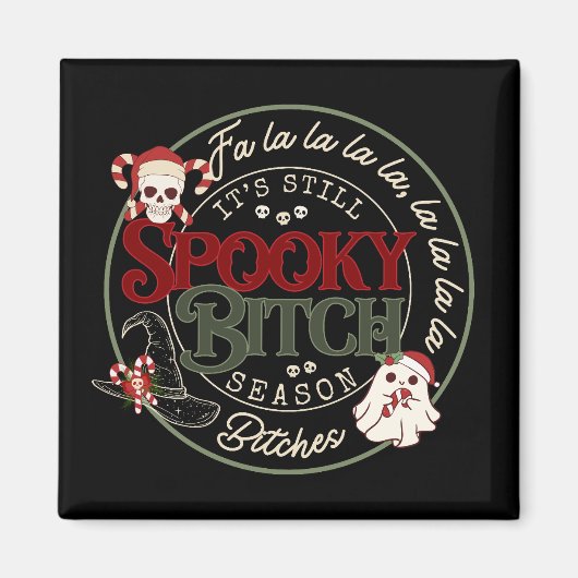 Kerst Spooky B Season Magnet (Voorkant)