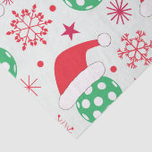 Kerst sportbal met Sinterklaas hoed Tissuepapier (Detail)