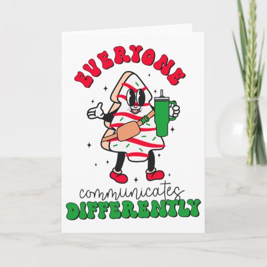 Kerst Spreektherapie Iedereen Communiceert Anders Kaart (Voorkant)