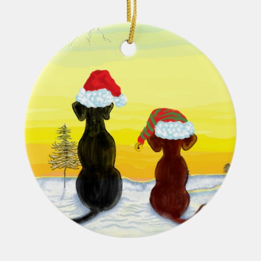 kerst springador keramisch ornament (Voorkant)