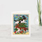 Kerst Springer Spaniel Hondenplezier Aangepaste No Feestdagen Kaart (Voorkant)