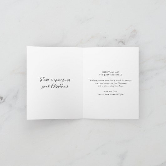 Kerst Springer Spaniel Hondenplezier Aangepaste No Feestdagen Kaart (Binnen)