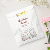 Kerst Sprinkles Custom Label Favor Tassen Bedankzakje (Gezegeld)