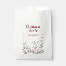 Kerst Sprinkles Custom Label Favor Tassen Bedankzakje