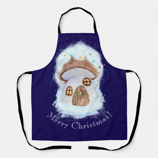 Kerst Sprookjes Huis Schort (Voorkant)