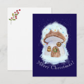 Kerst SprookjesHuis Bedankkaart (Voorkant / Achterkant)