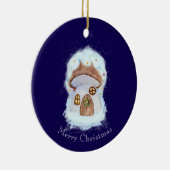 Kerst Sprookjeshuis Keramisch Ornament (Rechts)