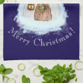 Kerst Sprookjeshuis Theedoek (Gevouwen)