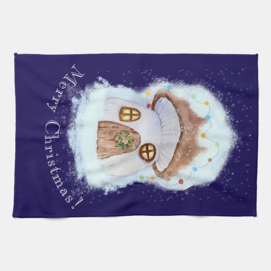 Kerst Sprookjeshuis Theedoek (Horizontaal)