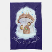 Kerst Sprookjeshuis Theedoek (Verticaal)