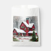 Kerst Sprookjeslandschap Bedankzakje (Voorkant)