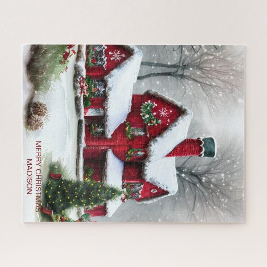 Kerst Sprookjeslandschap Legpuzzel (Horizontaal)