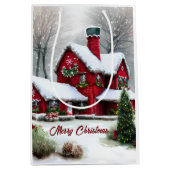 Kerst Sprookjeslandschap Medium Cadeauzakje (Voorkant)