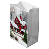 Kerst Sprookjeslandschap Medium Cadeauzakje (Achterkant Gekanteld)