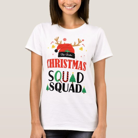 Kerst Squad Big Brother T-shirt (Voorkant)