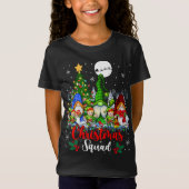Kerst Squad Drie Santa Elf Gnomen Xmas Tree L T-shirt (Voorkant)