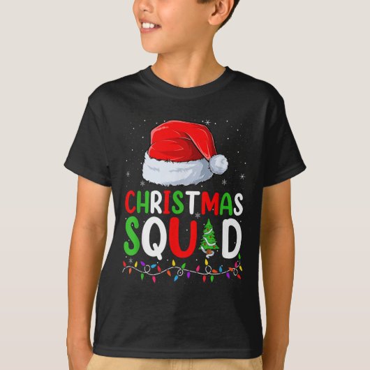 Kerst Squad Matching Familie Groep Funny Xmas P T-shirt (Voorkant)