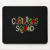 Kerst Squad Matching Familiegroep Santa Elf Sq Muismat (Voorkant)