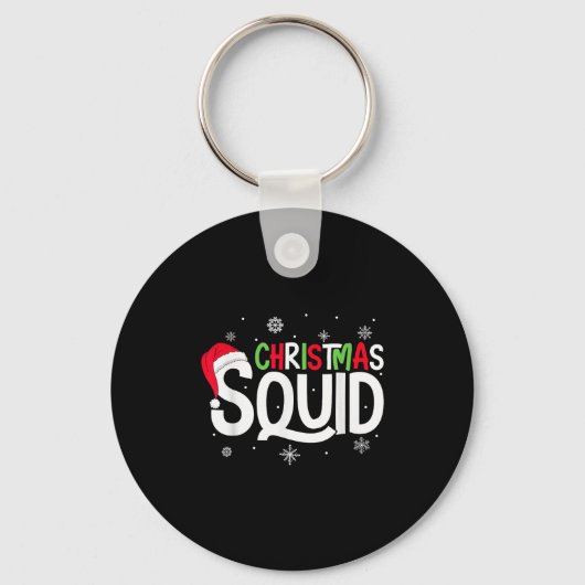 Kerst Squad Matching Familiegroep Santa Elf Xm Sleutelhanger (Voorkant)