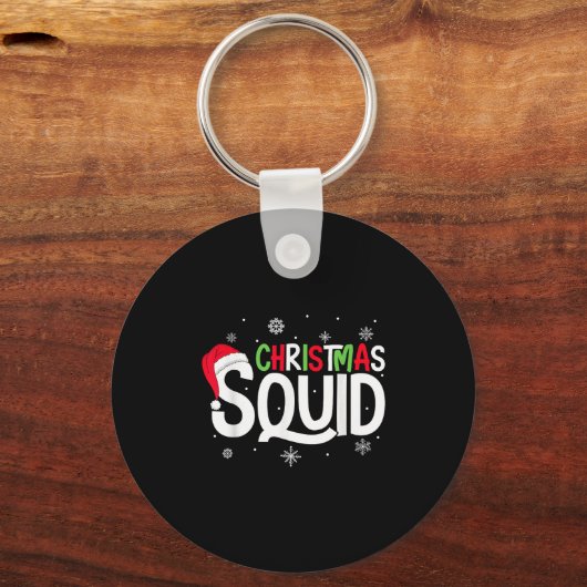 Kerst Squad Matching Familiegroep Santa Elf Xm Sleutelhanger (Voorkant)