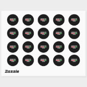 Kerst Srit Laden 67 Ronde Sticker (Vel)