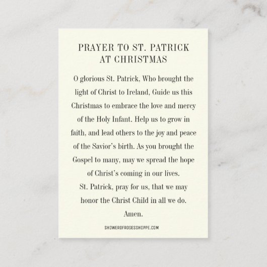 Kerst St. Nicholas. Baby Jezus Feestdag Plaatskaartje (Achterkant)