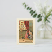 Kerst  St. Nicholas Day Prayer Kaart Visitekaartje (Staand voorkant)