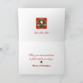 Kerst St Nicholas Ornamenten Kaart (Binnen)